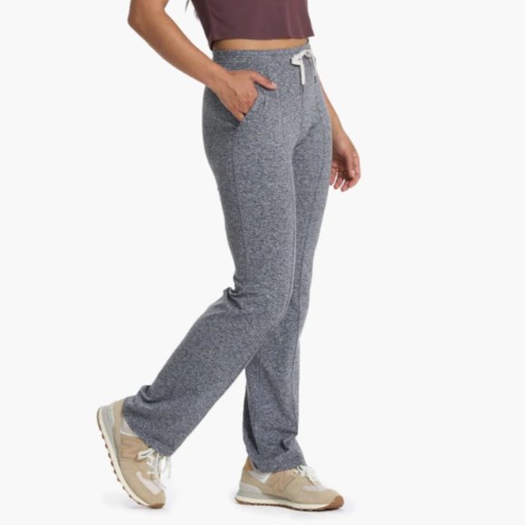 Vuori Halo Wide Leg Flare Pant - Size Small, Heather Grey - Picture 1 of 9